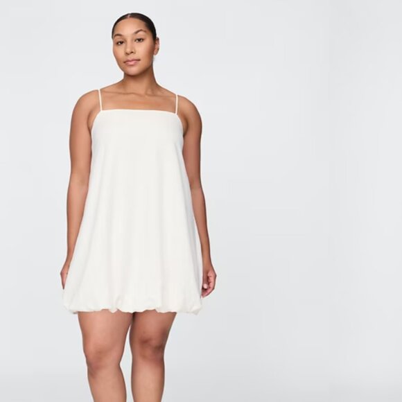 NWT GAP Linen Blend Off White Bubble Mini Dress - Picture 7 of 8